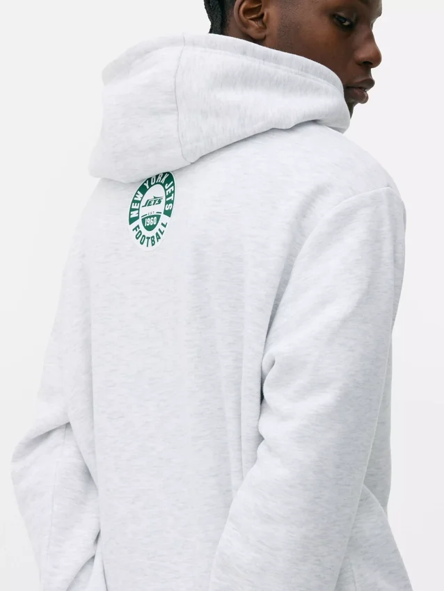 Camisola com capuz dos New York Jets da NFL