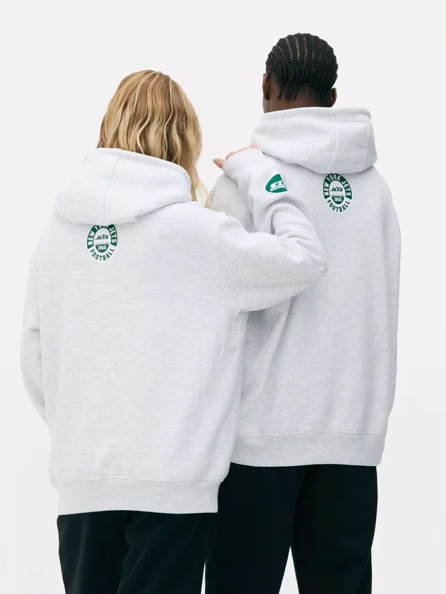 Camisola com capuz dos New York Jets da NFL