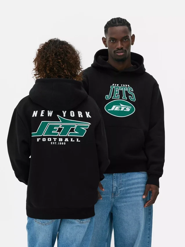 Camisola com capuz dos New York Jets da NFL