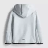 Camisola com capuz e fecho de correr