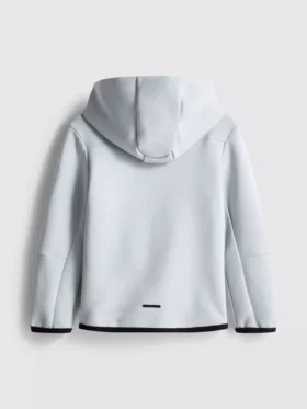 Camisola com capuz e fecho de correr