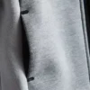 Camisola com capuz e fecho de correr