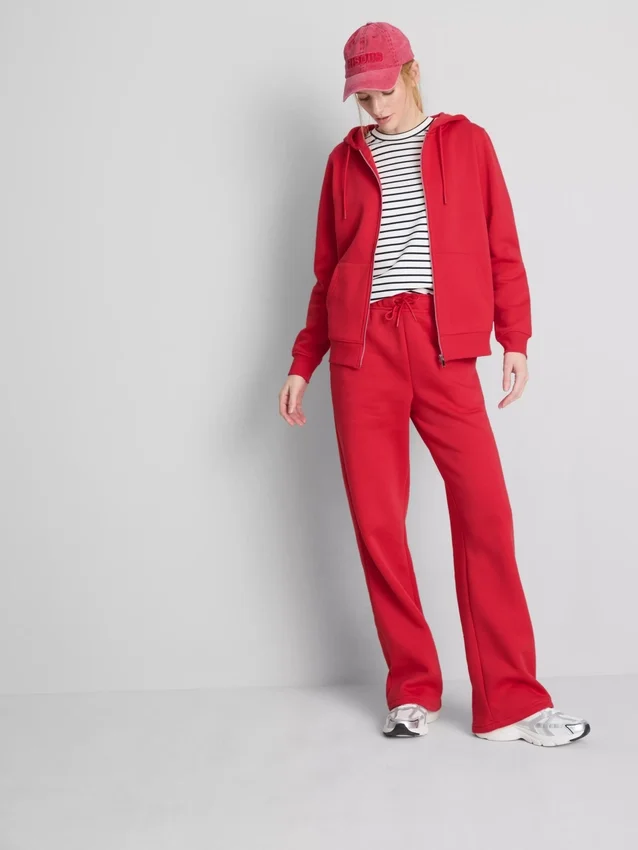 Camisola com capuz e fecho de correr Essential