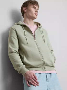 Camisola com capuz e fecho de correr Essential