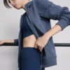 Camisola com capuz e fecho de correr Essential