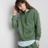 Camisola com capuz e fecho de correr Essential