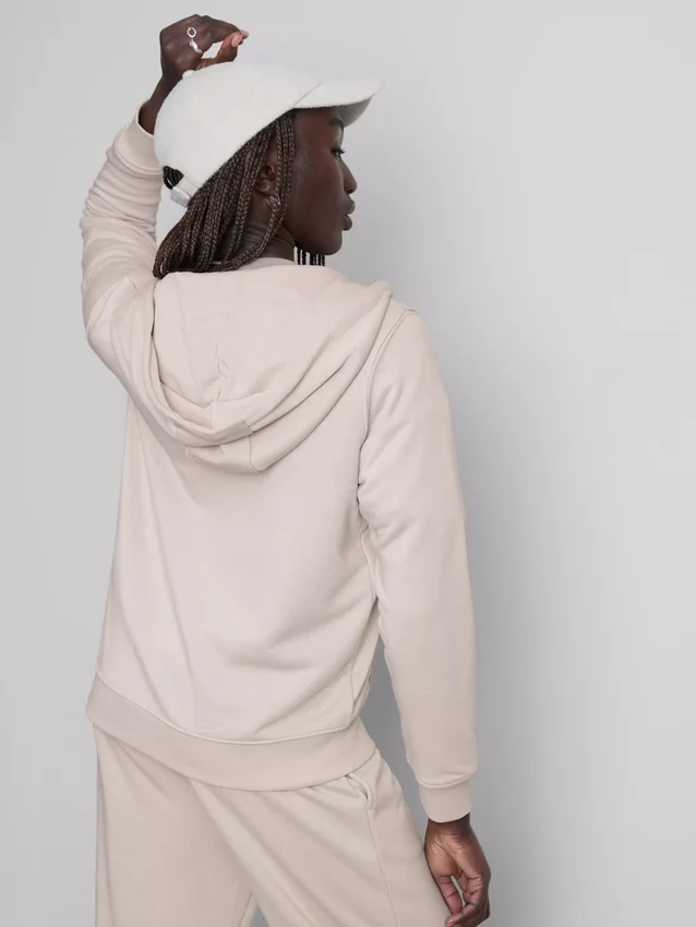 Camisola com capuz e fecho de correr Essential