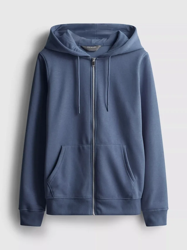 Camisola com capuz e fecho de correr Essential