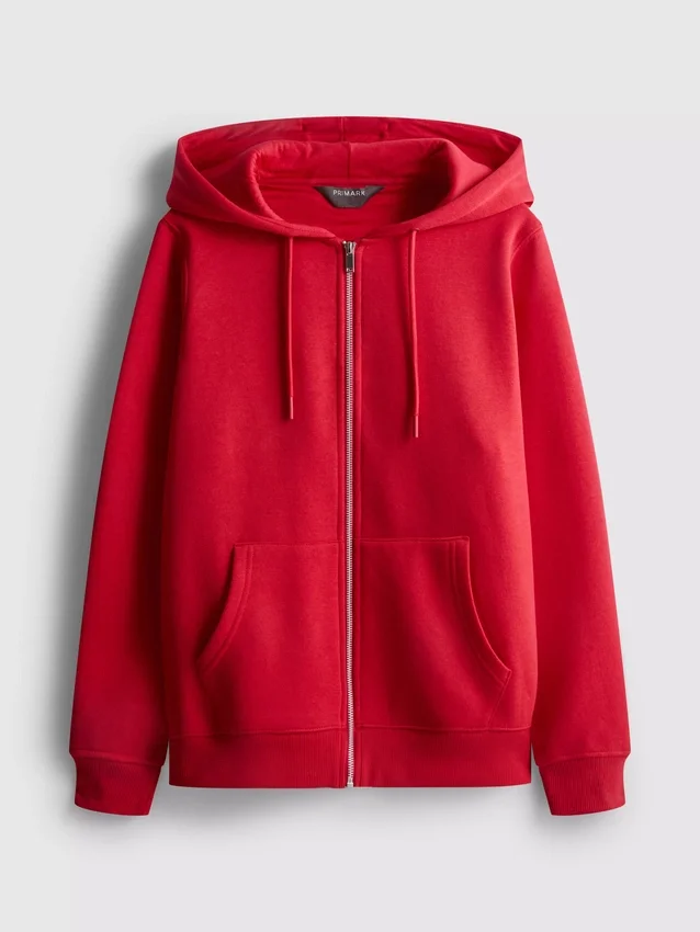 Camisola com capuz e fecho de correr Essential
