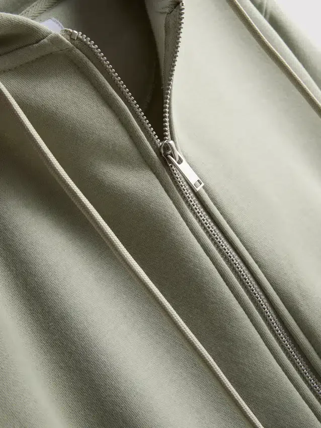 Camisola com capuz e fecho de correr Essential