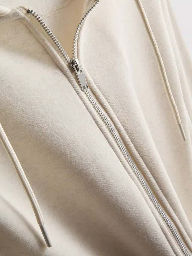 Camisola com capuz e fecho de correr Essential