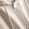 Camisola com capuz e fecho de correr Essential