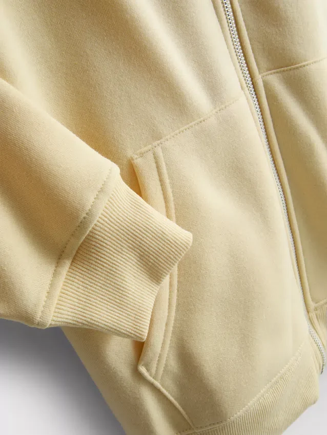 Camisola com capuz e fecho de correr Essential