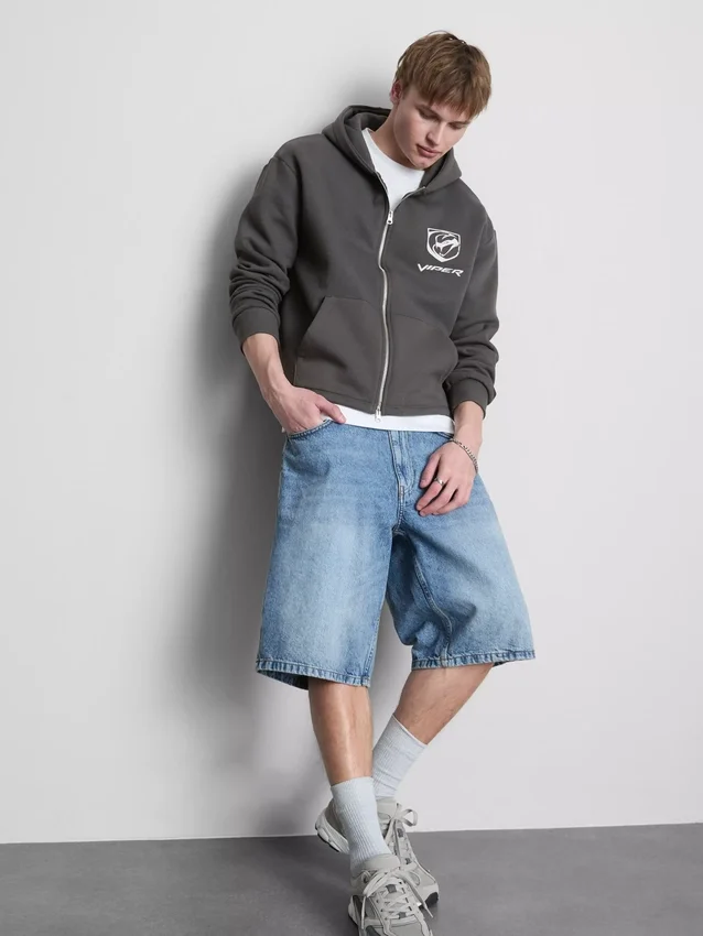 Camisola com capuz e fecho de correr Viper