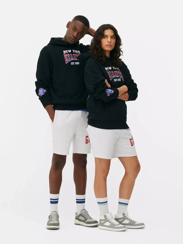 Camisola com capuz e grafismo dos New York Giants da NFL