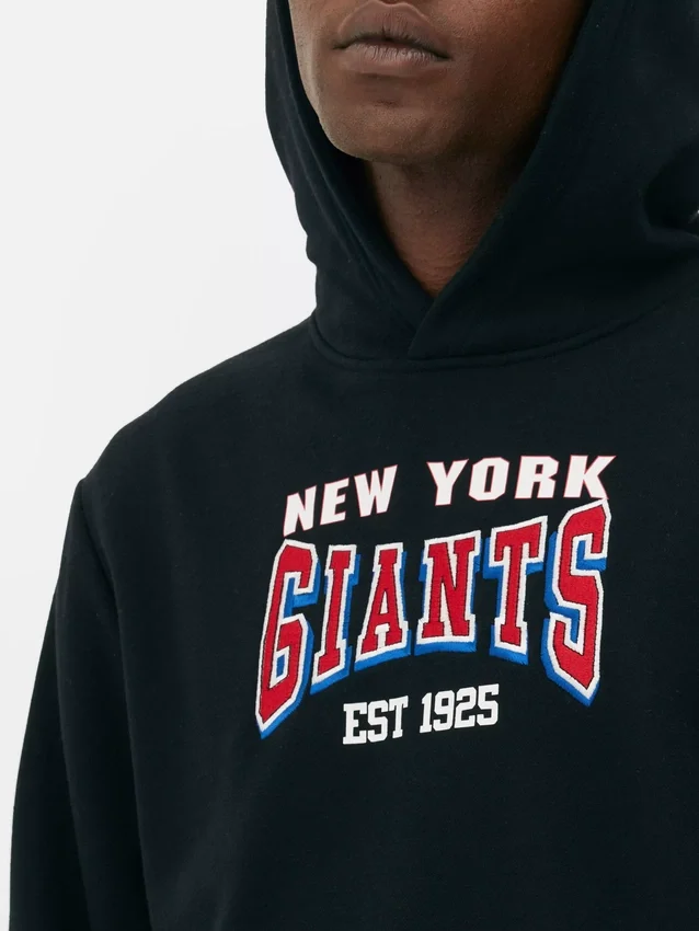 Camisola com capuz e grafismo dos New York Giants da NFL