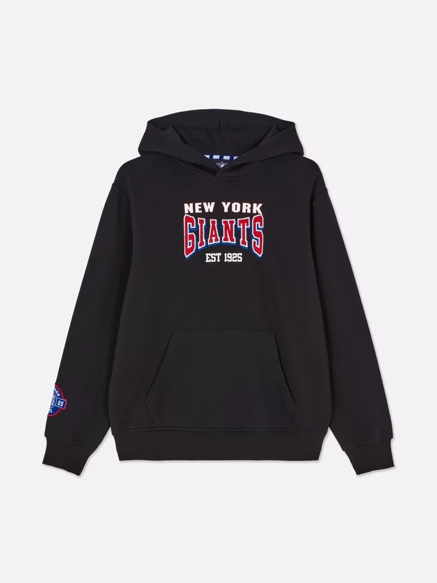Camisola com capuz e grafismo dos New York Giants da NFL
