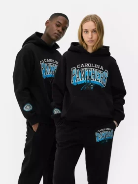 Camisola com capuz e logótipo dos Carolina Panthers da NFL