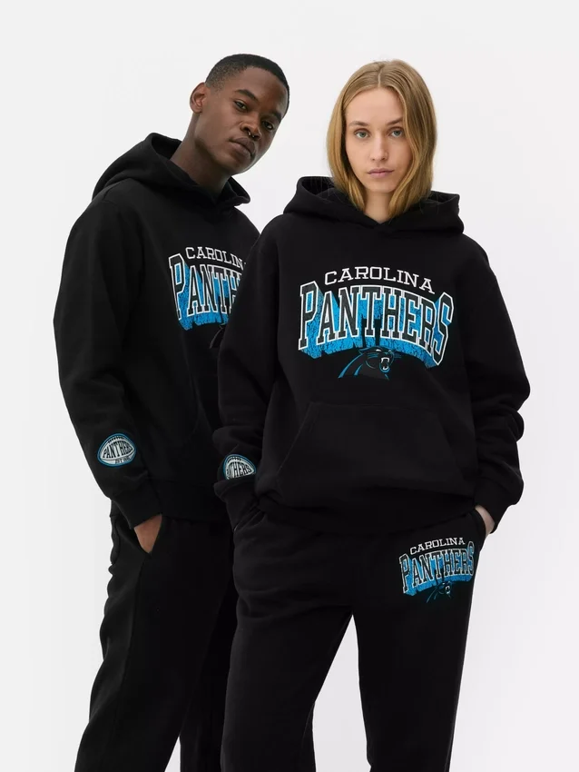 Camisola com capuz e logótipo dos Carolina Panthers da NFL