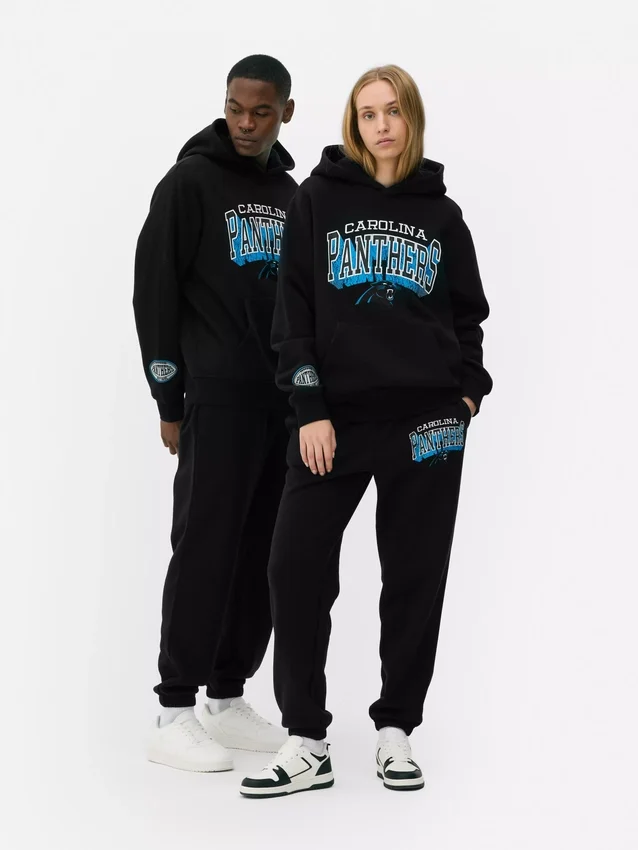 Camisola com capuz e logótipo dos Carolina Panthers da NFL