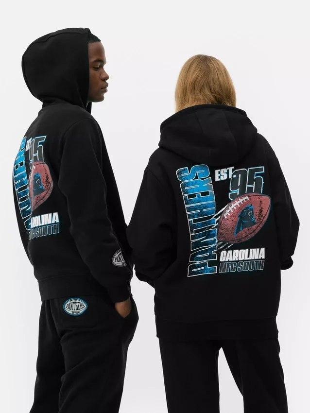 Camisola com capuz e logótipo dos Carolina Panthers da NFL