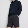 Camisola com capuz em mistura de algodão