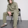 Camisola com capuz essencial de corte largo