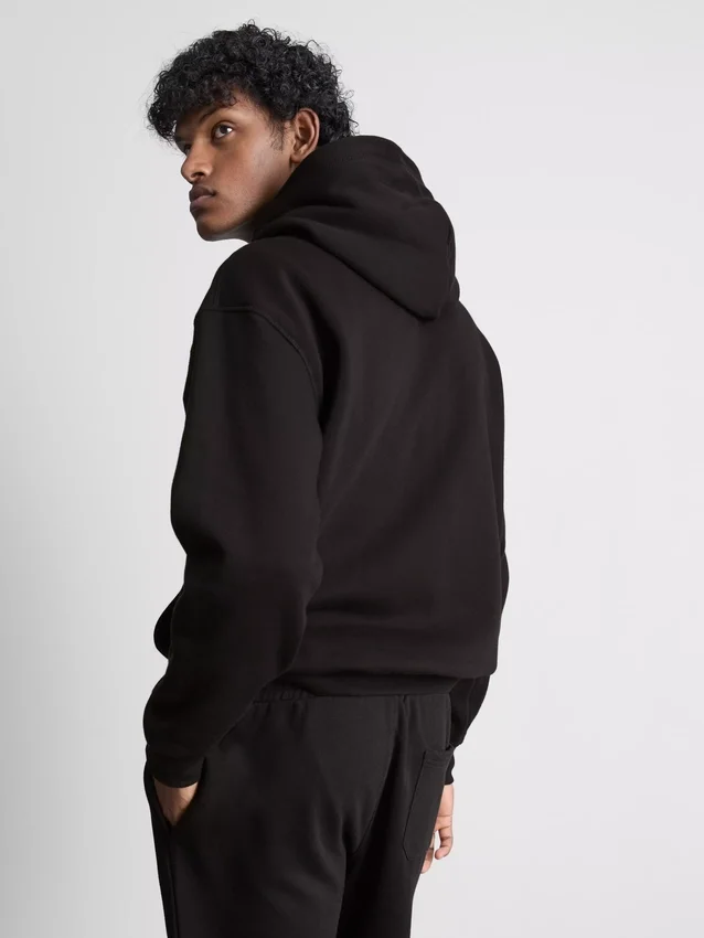Camisola com capuz essencial de corte largo