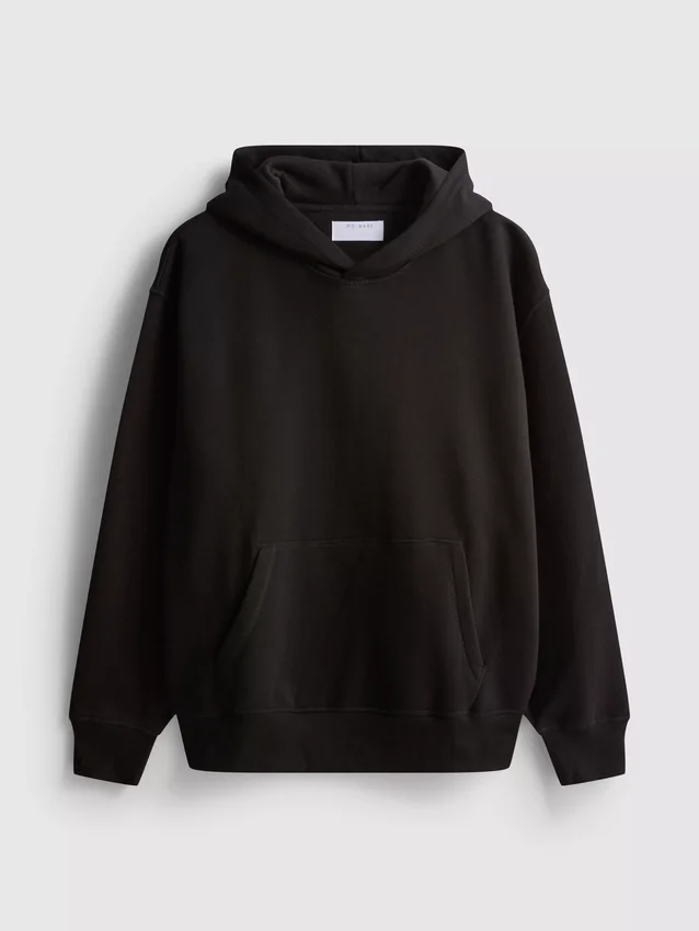 Camisola com capuz essencial de corte largo
