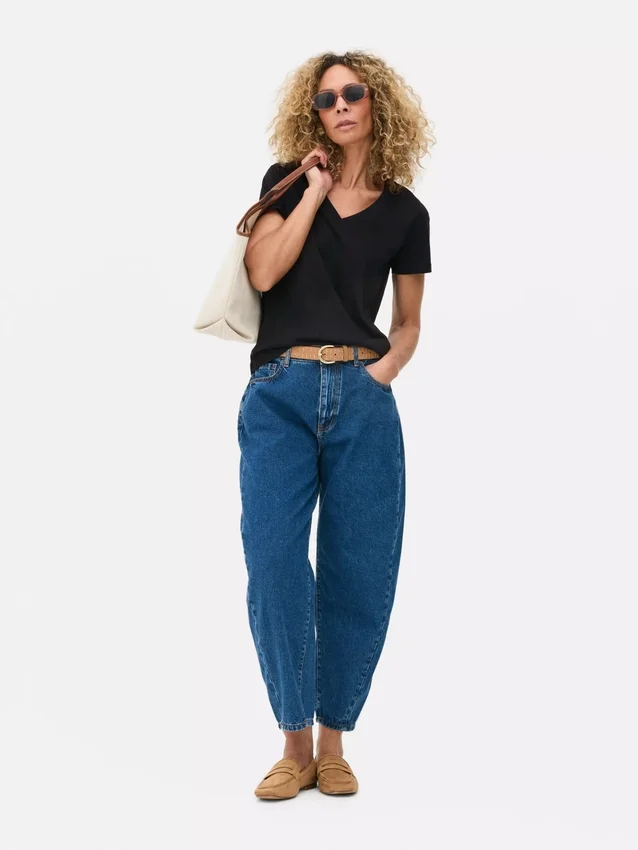 Camisola com decote em V Essential