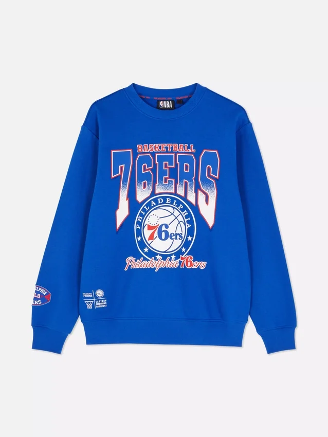 Camisola com estampado dos Philadelphia 76ers da NBA