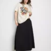 Camisola com estampado gráfico em algodão descontraído da Fleetwood Mac