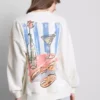 Camisola com estampado «Martini» rica em algodão