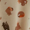 Camisola com gola redonda e animais da floresta