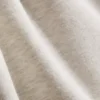 Camisola com meio fecho em mistura de algodão