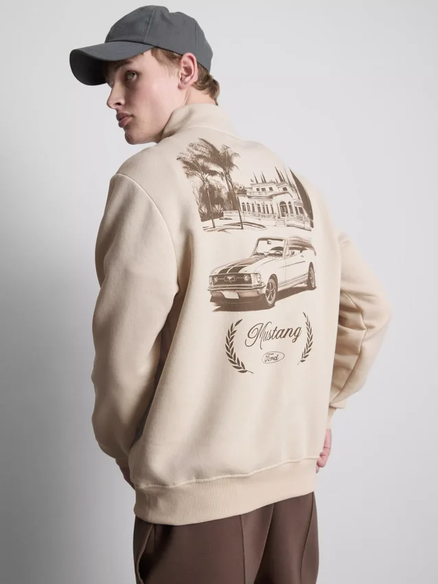 Camisola com meio fecho Ford Mustang