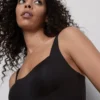 Camisola com sutiã incorporado sem costuras