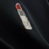 Camisola curta com contas, rica em algodão