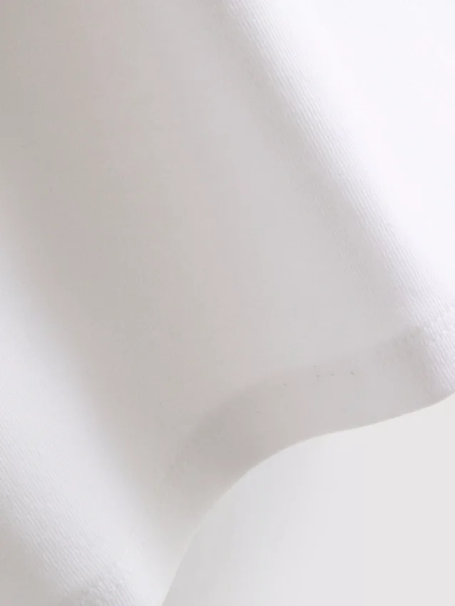 Camisola curta com contas, rica em algodão