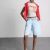Camisola curta «Havana» com estampado, rica em algodão