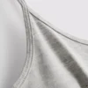 Camisola de alças elástica com decote redondo