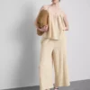 Camisola de alças em algodão puro