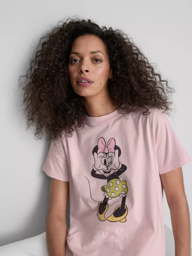 Camisola de algodão com estampado da Minnie Mouse da Disney