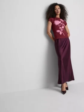 Camisola de algodão com estampado floral