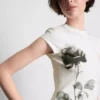 Camisola de algodão com estampado floral