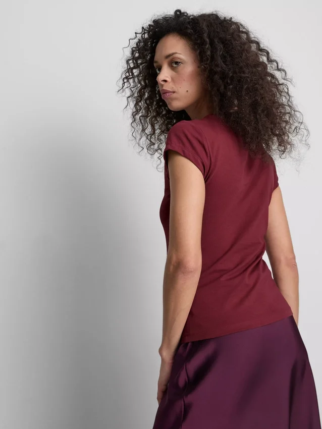 Camisola de algodão com estampado floral