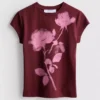 Camisola de algodão com estampado floral