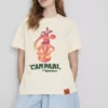 Camisola de algodão com gola redonda Campari