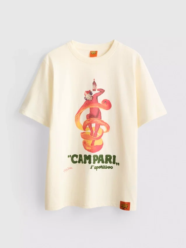 Camisola de algodão com gola redonda Campari