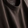 Camisola de algodão com gola redonda e corte largo